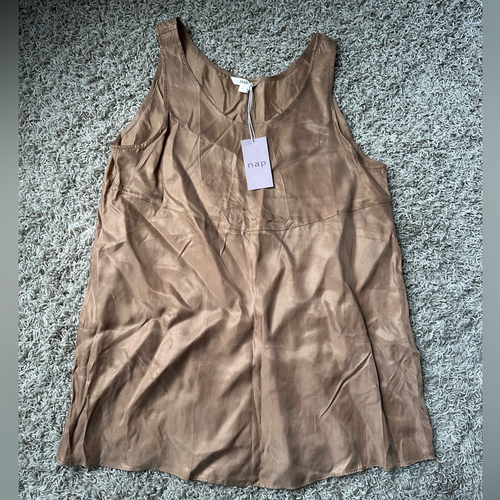 Nap gold silk like top